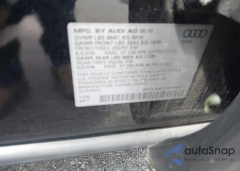 2019 Audi Q7 55 Premium/55 Se Premium из США, поврежденный, VIN WA1LAAF77KD043812